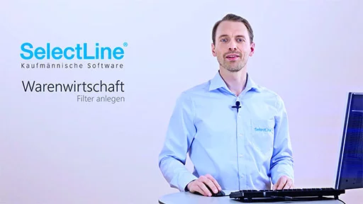 Video zum Filter anlegen im Warenwirtschaftssystem von SelectLine