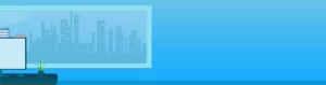 Teaser_CRM_Hintergrund@2x.min_ CRM-System im Büro / Hintergrund mit Monitor