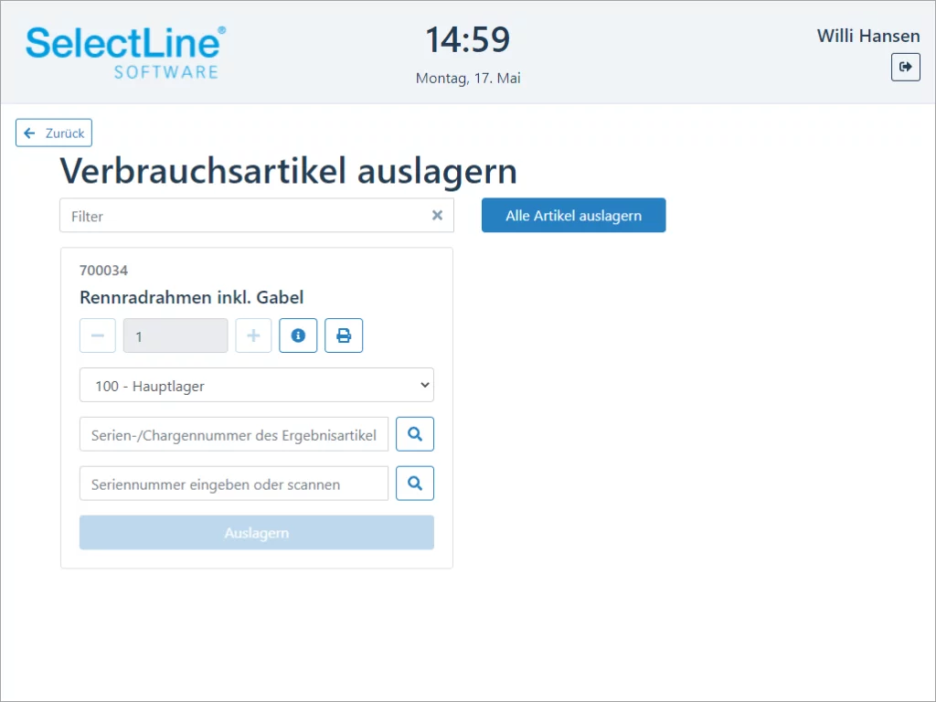 Seriennummernverfolgung Seriennummernverfolgung