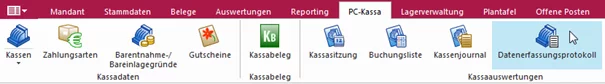 Reiter-PC-Kassa-Datenerfassungsprotokoll Warenwirtschaft PC-Kassa