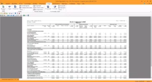 AnlBuchAuswertungen Screenshot des Bruttoanlagenspiegels der SelectLine Anlagenbuchhaltung