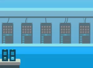 Zeiterfassung_Plaene Zeiterfassung - Arbeitspläne: Serverraum mit vielen Computern